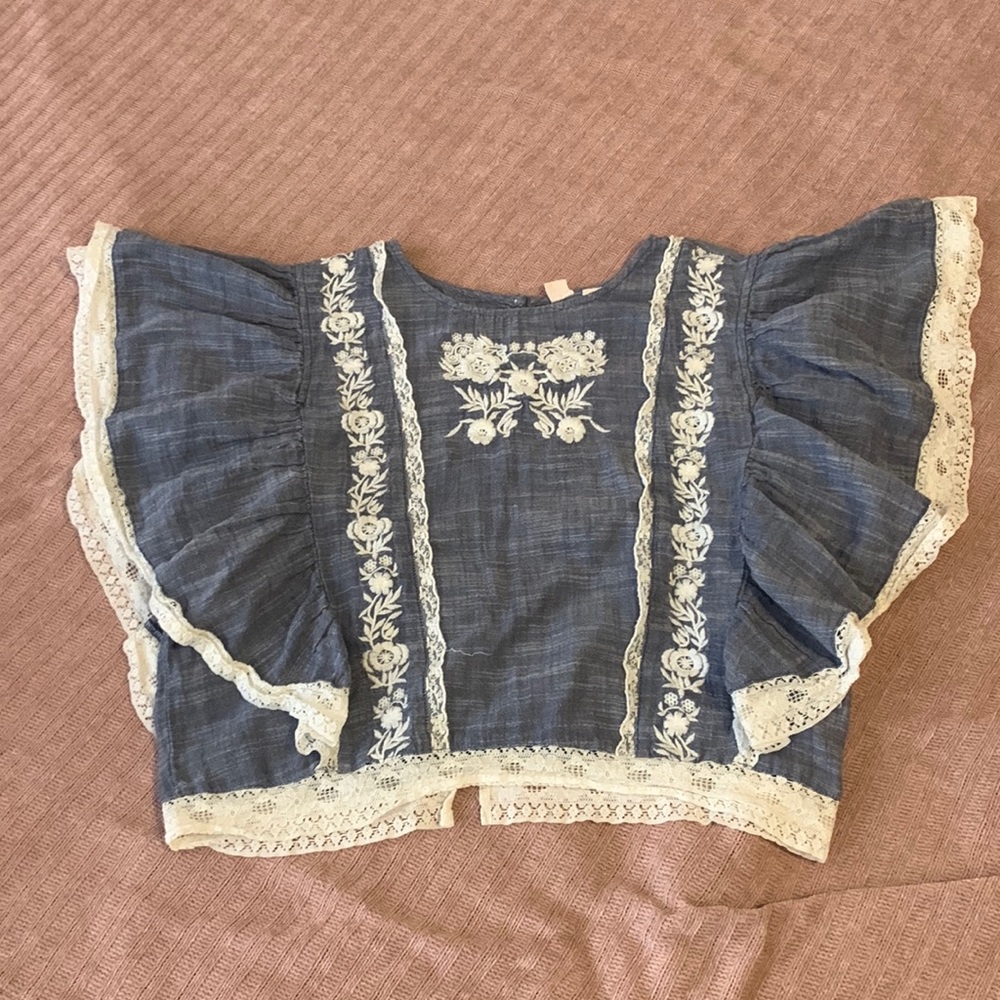 Melrose & Market embroidered shirt, size M